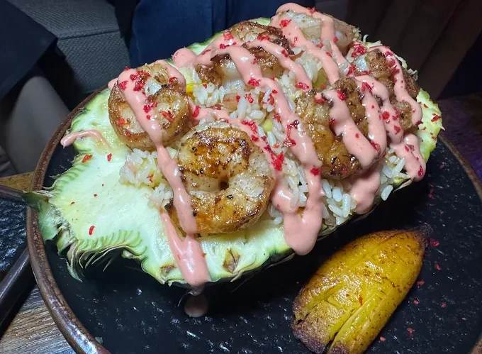 Maya Speak Tiki Grilled Shrimp